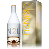 frasco Perfume Feminino Calvin Klein Ck In2U Eau de Toilette detalhe lateral