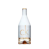 frasco Perfume Feminino Calvin Klein Ck In2U Eau de Toilette frente fundo branco