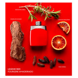frasco Perfume Masculino Mont Blanc Legend Red Eau de Parfum frasco amplo