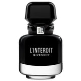 frasco Perfume Feminino Givenchy L’Interdit Intense Eau de Parfum frente fundo branco