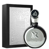 frasco Perfume Masculino Lattafa Fakhar Black Pride Of Eau de Parfum detalhe lateral