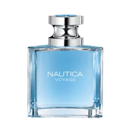 frasco Perfume Masculino Nautica Voyage Eau de Toilette frente fundo branco
