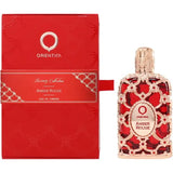 frasco Perfume Al Haramain Royal Rouge Orientica Feminino Eau de Parfum detalhe lateral