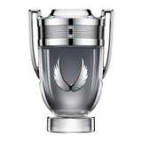 frasco Perfume Masculino Paco Rabanne Invictus Platinum Eau de Parfum frente fundo branco