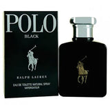 frasco Perfume Mascunino Ralfh Lauren Polo Black Eau de Toilette detalhe lateral