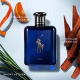 frasco Perfume Mascunino Ralfh Lauren Polo Blue Parfum embalagem caixa original