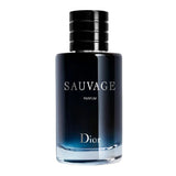 frasco Perfume Masculino Dior Sauvage Parfum frente fundo branco