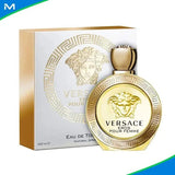 frasco Perfume Feminino Versace Eros Eau de Toilette embalagem caixa original