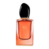 frasco Perfume Feminino Giorgio Armani Sì Intense Eau de Parfum frente fundo branco